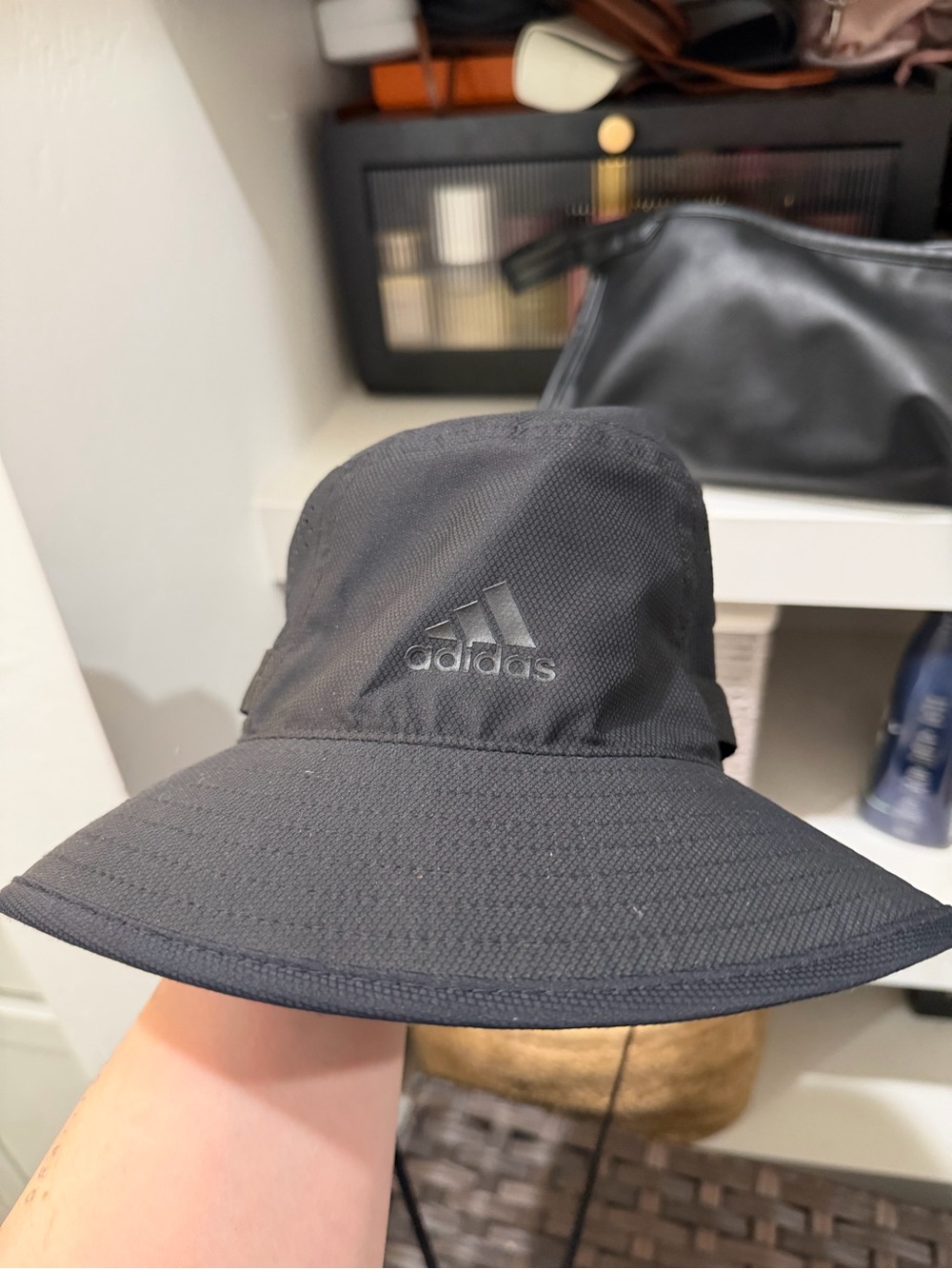 adidas Black AEROREADY Mesh-Lined Bucket Hat